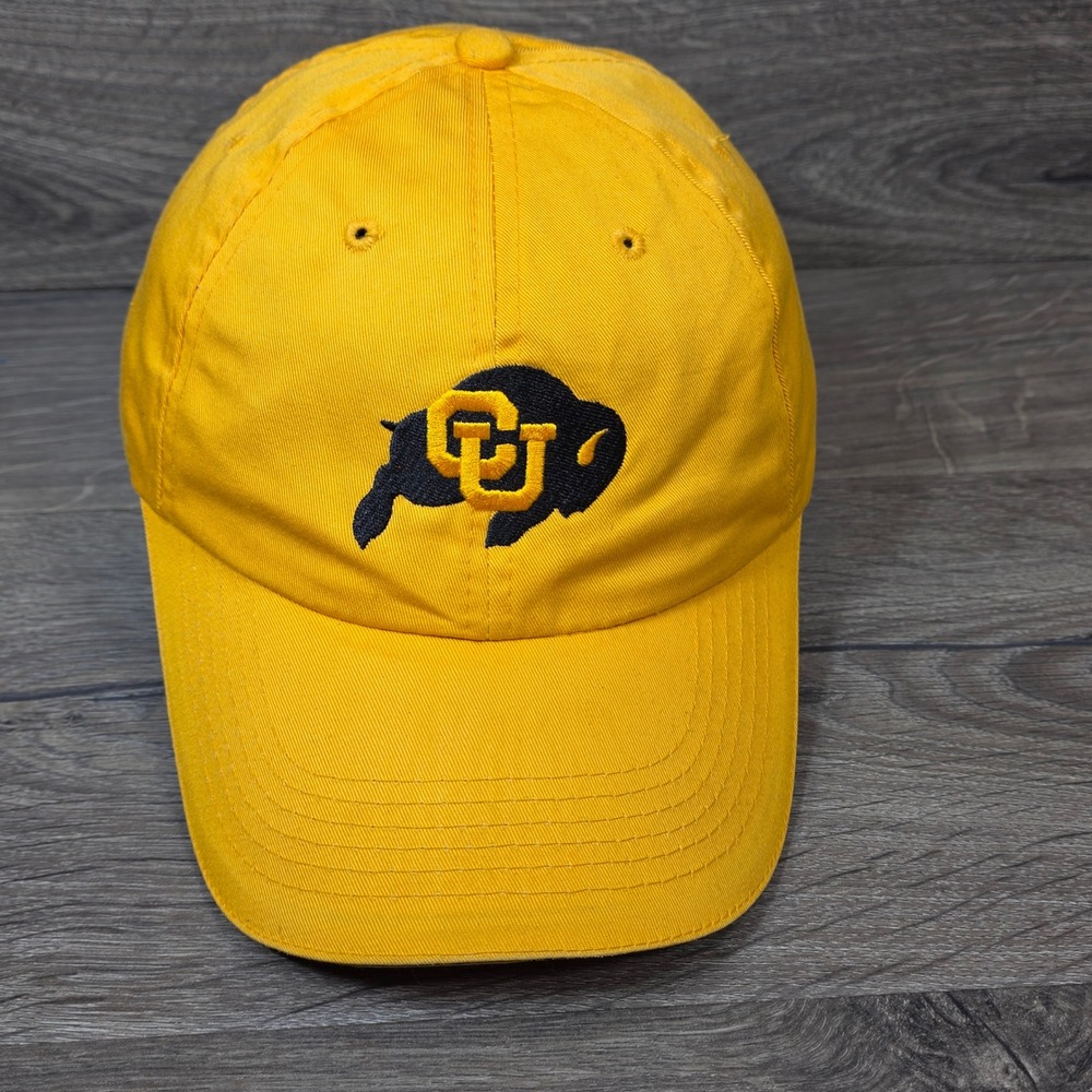 Colorado Buffaloes Hat Cap Strap Back One Size Mens Yellow NCAA Baseball